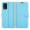 Lacné Kryty | Peňaženkové puzdro Litchi fialové – Realme 8 5G | Lacné Kryty