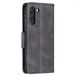 Lacné Kryty | Peňaženkové puzdro Retro Lambskin čierne – Samsung Galaxy S21 FE | Lacné Kryty