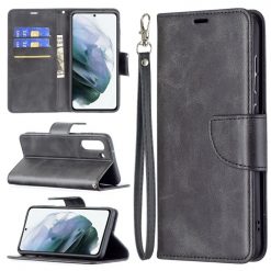 Lacné Kryty | Peňaženkové puzdro Retro Lambskin čierne – Samsung Galaxy S21 FE | Lacné Kryty