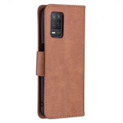 Peňaženkové puzdro Retro Lambskin hnedé – Realme 8 5G | Lacné Kryty Lacné Kryty | Peňaženkové puzdro Retro Lambskin hnedé – Realme 8 5G | Lacné Kryty