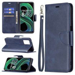 Peňaženkové puzdro Retro Lambskin modré – Realme 8 5G | Lacné Kryty Lacné Kryty | Peňaženkové puzdro Retro Lambskin modré – Realme 8 5G | Lacné Kryty
