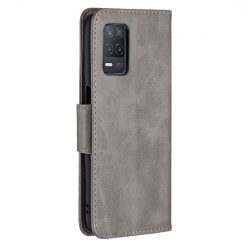 Peňaženkové puzdro Retro Lambskin sivé – Realme 8 5G | Lacné Kryty Lacné Kryty | Peňaženkové puzdro Retro Lambskin sivé – Realme 8 5G | Lacné Kryty