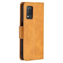 Lacné Kryty | Peňaženkové puzdro Retro Lambskin žlté – Realme 8 5G | Lacné Kryty
