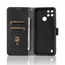 Lacné Kryty | Peňaženkové puzdro Solid čierne – Realme C21Y | Lacné Kryty