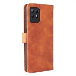 Lacné Kryty | Peňaženkové puzdro Solid hnedé – Realme 8i | Lacné Kryty