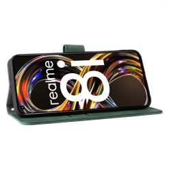 Lacné Kryty | Peňaženkové puzdro Solid zelené – Realme 8i | Lacné Kryty