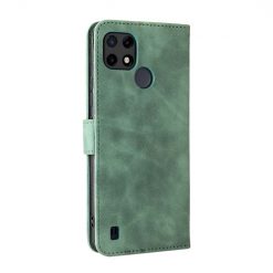 Lacné Kryty | Peňaženkové puzdro Solid zelené – Realme C21Y | Lacné Kryty