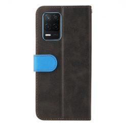 Lacné Kryty | Peňaženkové puzdro Stitching čierno-modré – Realme 8 5G | Lacné Kryty