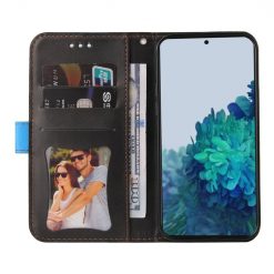 Peňaženkové puzdro Stitching čierno-modré – Samsung Galaxy S21 FE | Lacné Kryty Lacné Kryty | Peňaženkové puzdro Stitching čierno-modré – Samsung Galaxy S21 FE | Lacné Kryty