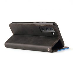 Peňaženkové puzdro Stitching čierno-modré – Samsung Galaxy S21 FE | Lacné Kryty Lacné Kryty | Peňaženkové puzdro Stitching čierno-modré – Samsung Galaxy S21 FE | Lacné Kryty