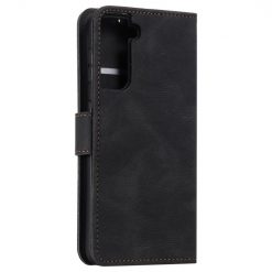 Peňaženkové puzdro Stitchy Book Case čierne – Samsung Galaxy S21 FE | Lacné Kryty Lacné Kryty | Peňaženkové puzdro Stitchy Book Case čierne – Samsung Galaxy S21 FE | Lacné Kryty