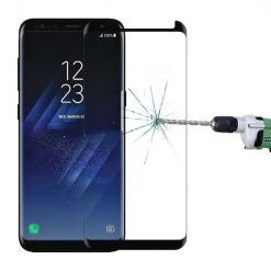 Tvrdené sklo celopovrchové čierne – Samsung Galaxy S8 Plus