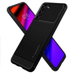 Zadný kryt Spigen Rugged Armor čierny – Samsung Galaxy S21 FE | Lacné Kryty Lacné Kryty | Zadný kryt Spigen Rugged Armor čierny – Samsung Galaxy S21 FE | Lacné Kryty