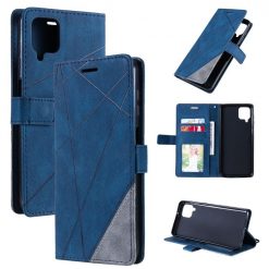 Knižkové puzdro Rhombus modré – Samsung Galaxy A12 / M12 | Lacné Kryty Lacné Kryty | Knižkové puzdro Rhombus modré – Samsung Galaxy A12 / M12 | Lacné Kryty