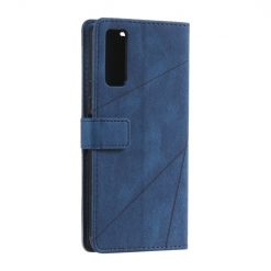 Lacné Kryty | Knižkové puzdro Rhombus modré – Vivo Y20s | Lacné Kryty