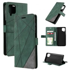 Lacné Kryty | Knižkové puzdro Rhombus zelené – Samsung Galaxy A12 / M12 | Lacné Kryty