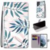 Lacné Kryty | Knižkové puzdro Trendy Cross case Pestrofarebný kvet – Samsung Galaxy S22 Ultra | Lacné Kryty