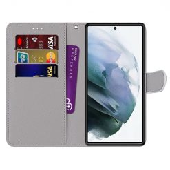 Lacné Kryty | Knižkové puzdro Trendy Cross case Makrónky – Samsung Galaxy S22 Ultra | Lacné Kryty