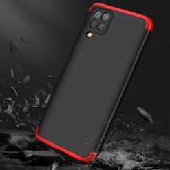 Lacné Kryty | Ochranný kryt 360 Protection čierno-červený – Samsung Galaxy A12 / M12 | Lacné Kryty