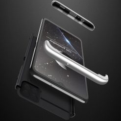 Ochranný kryt 360 Protection čierno-strieborný – Samsung Galaxy A12 / M12 | Lacné Kryty Lacné Kryty | Ochranný kryt 360 Protection čierno-strieborný – Samsung Galaxy A12 / M12 | Lacné Kryty