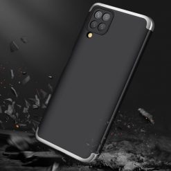 Ochranný kryt 360 Protection čierno-strieborný – Samsung Galaxy A12 / M12 | Lacné Kryty Lacné Kryty | Ochranný kryt 360 Protection čierno-strieborný – Samsung Galaxy A12 / M12 | Lacné Kryty