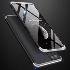 Ochranný kryt 360 Protection čierno-strieborný – Samsung Galaxy A12 / M12 | Lacné Kryty Lacné Kryty | Ochranný kryt 360 Protection čierno-strieborný – Samsung Galaxy A12 / M12 | Lacné Kryty