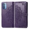 Lacné Kryty | Peňaženkové puzdro Embossing Pattern Mandala Flower ružové – Motorola Moto G31 / G41 | Lacné Kryty