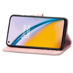 Lacné Kryty | Peňaženkové puzdro Embossing Pattern Mandala Flower ružové – OnePlus Nord 2 5G | Lacné Kryty