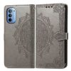 Lacné Kryty | Peňaženkové puzdro Embossing Pattern Mandala Flower modré – Motorola Moto G31 / G41 | Lacné Kryty