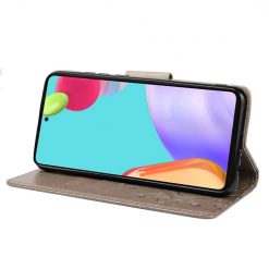 Peňaženkové puzdro Embossing Pattern Motýľ a kvet hnedé – Samsung Galaxy A53 5G | Lacné Kryty Lacné Kryty | Peňaženkové puzdro Embossing Pattern Motýľ a kvet hnedé – Samsung Galaxy A53 5G | Lacné Kryty