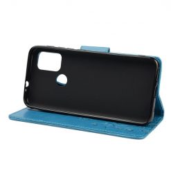 Peňaženkové puzdro Embossing Pattern Motýľ a kvet modré – Motorola Moto G30 / G10 | Lacné Kryty Lacné Kryty | Peňaženkové puzdro Embossing Pattern Motýľ a kvet modré – Motorola Moto G30 / G10 | Lacné Kryty