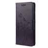 Lacné Kryty | Peňaženkové puzdro Embossing Pattern Motýľ a kvet čierne – Samsung Galaxy A53 5G | Lacné Kryty