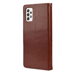Peňaženkové puzdro Embossing Pattern Motýľ a kvet tmavohnedé – Samsung Galaxy A53 5G | Lacné Kryty Lacné Kryty | Peňaženkové puzdro Embossing Pattern Motýľ a kvet tmavohnedé – Samsung Galaxy A53 5G | Lacné Kryty