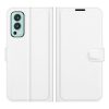 Lacné Kryty | Peňaženkové puzdro Litchi hnedé – OnePlus Nord 2 5G | Lacné Kryty