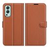 Lacné Kryty | Peňaženkové puzdro Litchi biele – OnePlus Nord 2 5G | Lacné Kryty