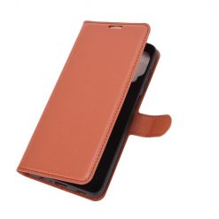 Peňaženkové puzdro Litchi hnedé – Samsung Galaxy A12 / M12 | Lacné Kryty Lacné Kryty | Peňaženkové puzdro Litchi hnedé – Samsung Galaxy A12 / M12 | Lacné Kryty