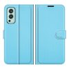 Lacné Kryty | Peňaženkové puzdro Litchi fialové – OnePlus Nord 2 5G | Lacné Kryty