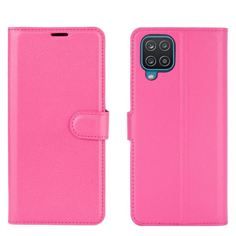 E-shop Peňaženkové puzdro Litchi ružové – Samsung Galaxy A12 / M12
