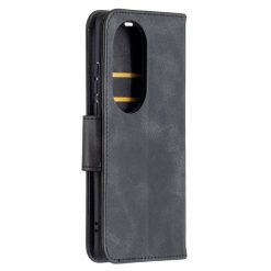 Lacné Kryty | Peňaženkové puzdro Retro Lambskin čierne – Huawei P50 Pro | Lacné Kryty