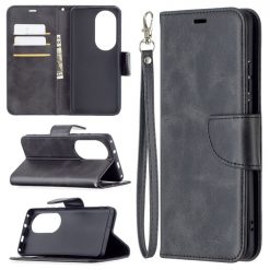Lacné Kryty | Peňaženkové puzdro Retro Lambskin čierne – Huawei P50 Pro | Lacné Kryty