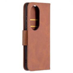 Lacné Kryty | Peňaženkové puzdro Retro Lambskin hnedé – Huawei P50 Pro | Lacné Kryty