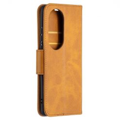 Lacné Kryty | Peňaženkové puzdro Retro Lambskin žlté – Huawei P50 Pro | Lacné Kryty