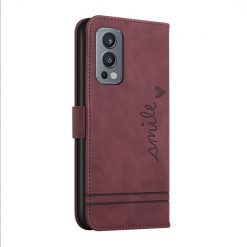 Peňaženkové puzdro Retro Smile bordové – OnePlus Nord 2 5G | Lacné Kryty Lacné Kryty | Peňaženkové puzdro Retro Smile bordové – OnePlus Nord 2 5G | Lacné Kryty