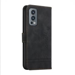 Peňaženkové puzdro Retro Smile čierne – OnePlus Nord 2 5G | Lacné Kryty Lacné Kryty | Peňaženkové puzdro Retro Smile čierne – OnePlus Nord 2 5G | Lacné Kryty