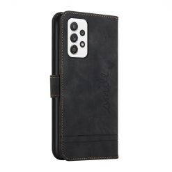 Lacné Kryty | Peňaženkové puzdro Retro Smile čierne – Samsung Galaxy A53 5G | Lacné Kryty