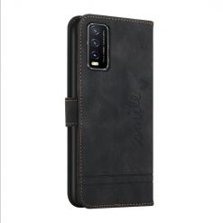 Peňaženkové puzdro Retro Smile čierne – Vivo Y20s | Lacné Kryty Lacné Kryty | Peňaženkové puzdro Retro Smile čierne – Vivo Y20s | Lacné Kryty