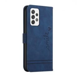 Peňaženkové puzdro Retro Smile modré – Samsung Galaxy A53 5G | Lacné Kryty Lacné Kryty | Peňaženkové puzdro Retro Smile modré – Samsung Galaxy A53 5G | Lacné Kryty