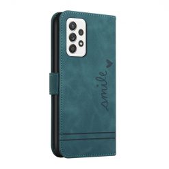 Lacné Kryty | Peňaženkové puzdro Retro Smile zelené – Samsung Galaxy A53 5G | Lacné Kryty