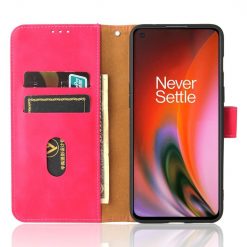 Lacné Kryty | Peňaženkové puzdro Solid červené – OnePlus Nord 2 5G | Lacné Kryty