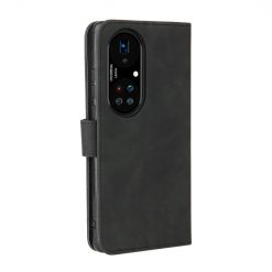 Lacné Kryty | Peňaženkové puzdro Solid čierne – Huawei P50 Pro | Lacné Kryty